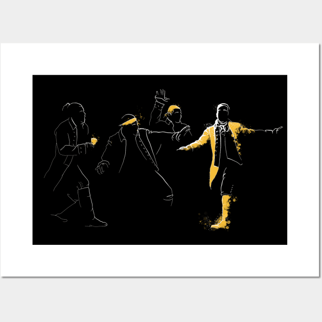 Hamilton & The Boys (Splash Series) Wall Art by FortuneDesigns